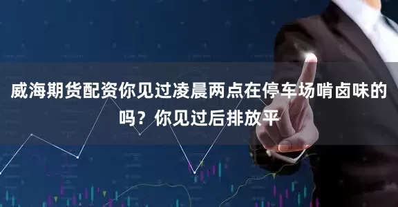 威海期货配资你见过凌晨两点在停车场啃卤味的吗？你见过后排放平